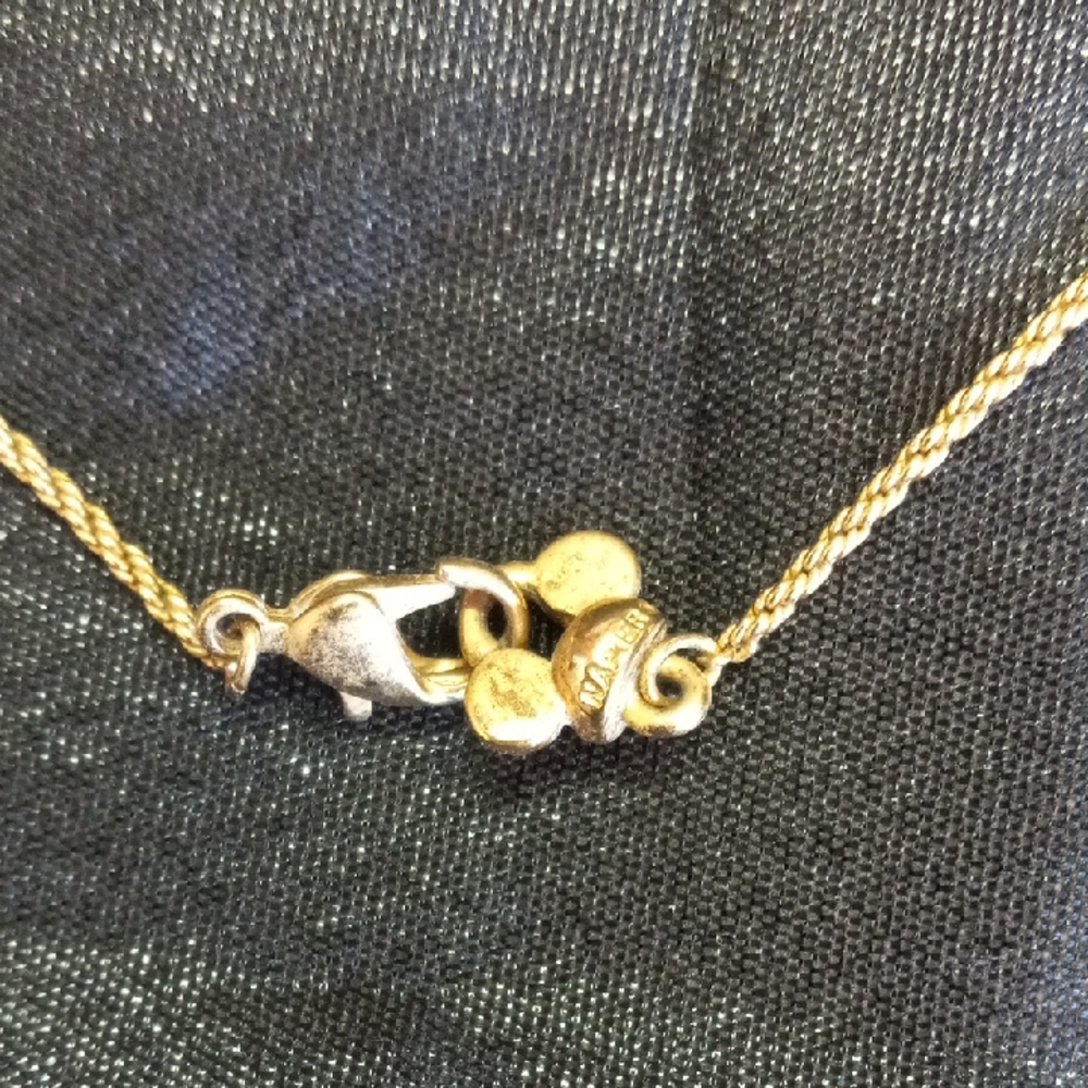 DISNEY NAPIER Gold Tone Necklace And Earrings Set. - Picture 4 of 4